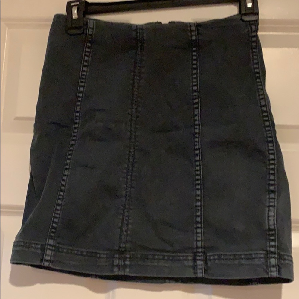 Free People Denim mini skirt